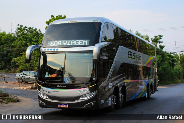 EB Silvério Viagens e Turismo 2038 na cidade de Cuiabá, Mato Grosso, Brasil, por Allan Rafael. ID da foto: 11647535.