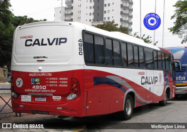 Viação Calvip 4950 na cidade de Sorocaba, São Paulo, Brasil, por Wellington Lima. Número da foto: #11647677.