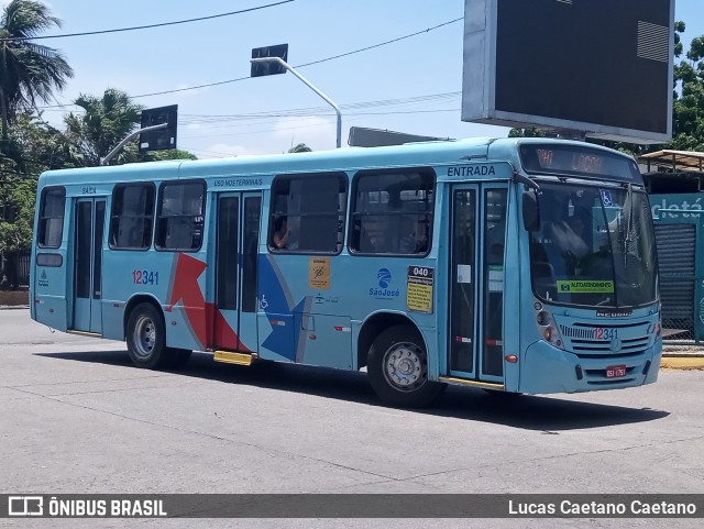 Auto Viação São José 12341 na cidade de Fortaleza, Ceará, Brasil, por Lucas Caetano Caetano. ID da foto: 11648411.