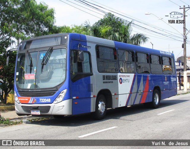 BR Mobilidade Baixada Santista 722048 na cidade de São Vicente, São Paulo, Brasil, por Yuri N.  de Jesus. Número da foto: #11648728.