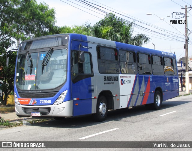 BR Mobilidade Baixada Santista 722048 na cidade de São Vicente, São Paulo, Brasil, por Yuri N.  de Jesus. ID da foto: 11648728.