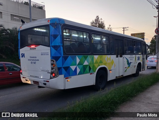 Viação Guaianazes 01 147 na cidade de Santo André, São Paulo, Brasil, por Paulo Mota. ID da foto: 11648419.