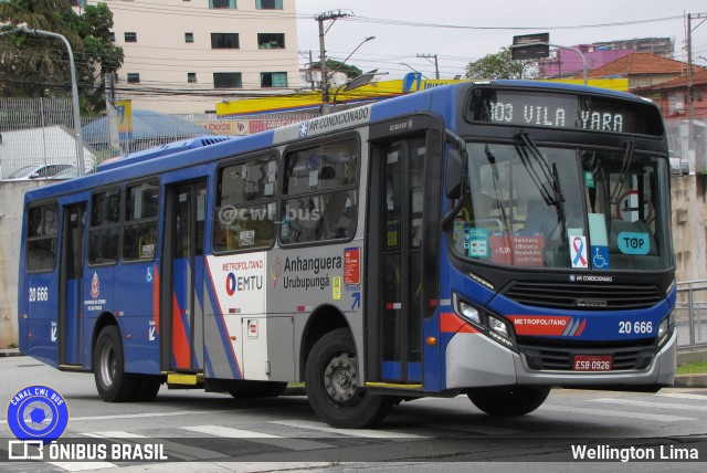 Auto Viação Urubupungá 20.666 na cidade de Osasco, São Paulo, Brasil, por Wellington Lima. Número da foto: #11647675.