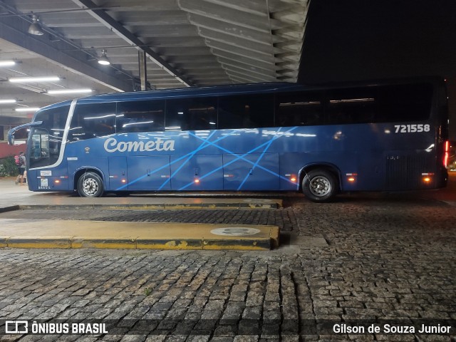 Viação Cometa 721558 na cidade de Americana, São Paulo, Brasil, por Gilson de Souza Junior. ID da foto: 11647592.