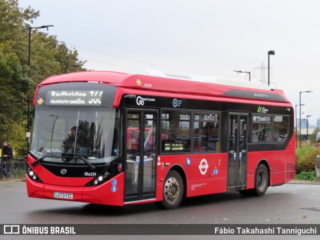 Blue Triangle Buses Limited SEe239 na cidade de London, Greater London, Inglaterra, por Fábio Takahashi Tanniguchi. ID da foto: 11649355.