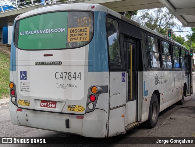 Viação Redentor C47844 na cidade de Rio de Janeiro, Rio de Janeiro, Brasil, por Jorge Gonçalves. Número da foto: #11648452.