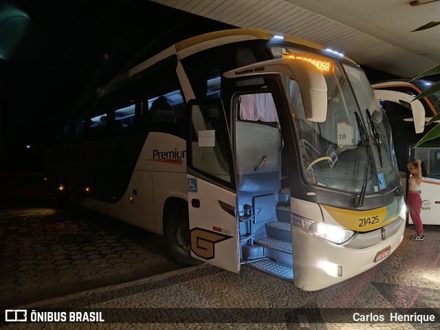 Empresa Gontijo de Transportes 21425 na cidade de Augusto de Lima, Minas Gerais, Brasil, por Carlos  Henrique. Número da foto: #11648930.