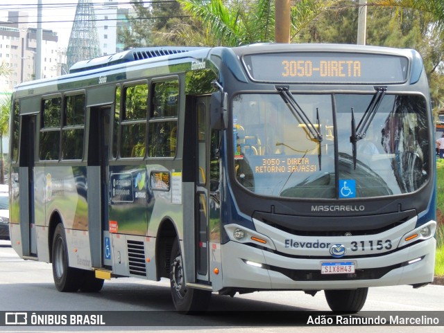 Bettania Ônibus 31153 na cidade de Belo Horizonte, Minas Gerais, Brasil, por Adão Raimundo Marcelino. ID da foto: 11648891.