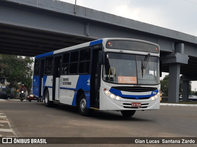 Transvida Transporte Coletivo 2059 na cidade de Ji-Paraná, Rondônia, Brasil, por Gian Lucas  Santana Zardo. Número da foto: #11648157.