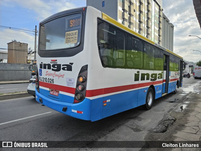 Auto Lotação Ingá RJ 210.026 na cidade de Niterói, Rio de Janeiro, Brasil, por Cleiton Linhares. ID da foto: 11647674.