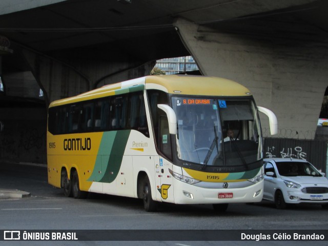 Empresa Gontijo de Transportes 19115 na cidade de Belo Horizonte, Minas Gerais, Brasil, por Douglas Célio Brandao. ID da foto: 11648348.