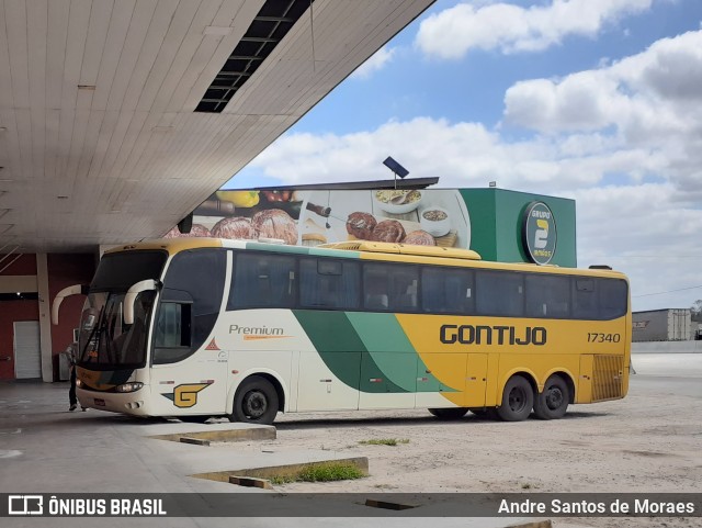 Empresa Gontijo de Transportes 17340 na cidade de Propriá, Sergipe, Brasil, por Andre Santos de Moraes. ID da foto: 11650712.