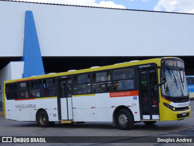 Viação Araguarina 3196 na cidade de Goiânia, Goiás, Brasil, por Douglas Andrez. ID da foto: 11651065.