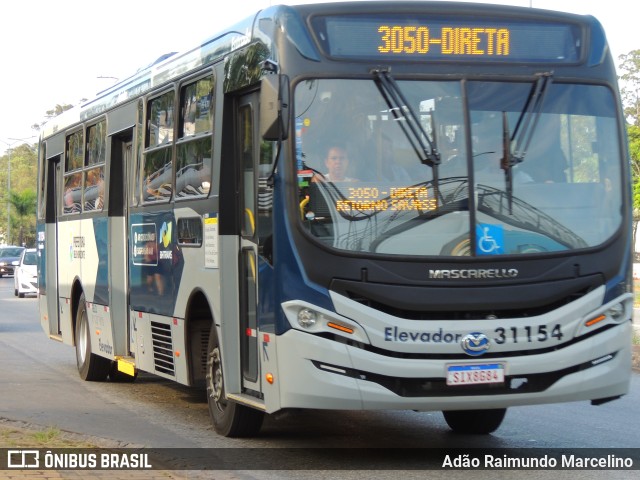 Bettania Ônibus 31154 na cidade de Belo Horizonte, Minas Gerais, Brasil, por Adão Raimundo Marcelino. ID da foto: 11652175.