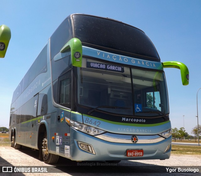 Viação Garcia 8642 na cidade de Brasília, Distrito Federal, Brasil, por Ygor Busólogo. Número da foto: #11651165.