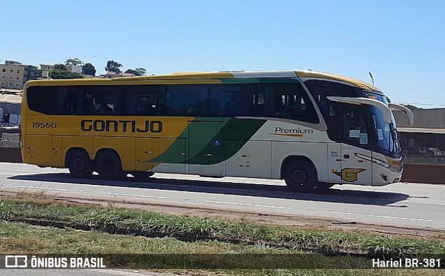 Empresa Gontijo de Transportes 19560 na cidade de Betim, Minas Gerais, Brasil, por Hariel BR-381. ID da foto: 11652307.