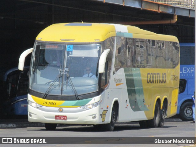 Empresa Gontijo de Transportes 21380 na cidade de Taguatinga, Distrito Federal, Brasil, por Glauber Medeiros. ID da foto: 11651468.