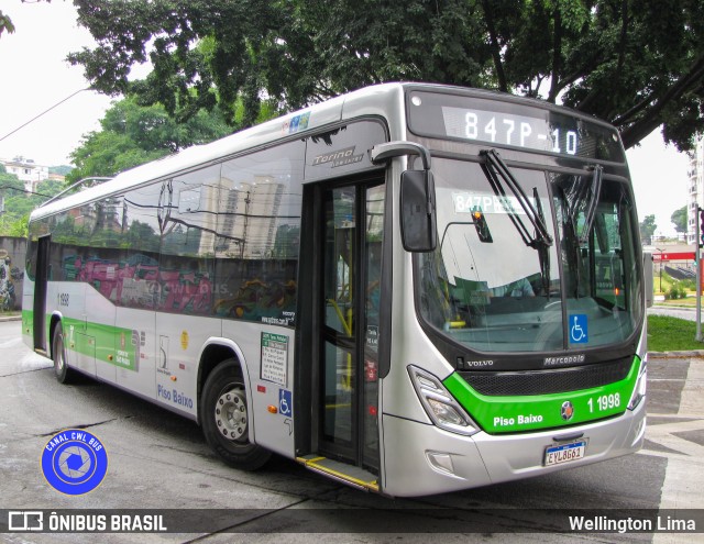 Viação Santa Brígida 1 1998 na cidade de São Paulo, São Paulo, Brasil, por Wellington Lima. Número da foto: #11649933.