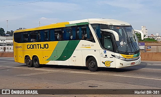 Empresa Gontijo de Transportes 18845 na cidade de Betim, Minas Gerais, Brasil, por Hariel BR-381. ID da foto: 11651716.