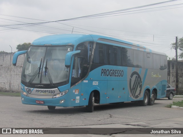 Auto Viação Progresso 6026 na cidade de Recife, Pernambuco, Brasil, por Jonathan Silva. ID da foto: 11650631.