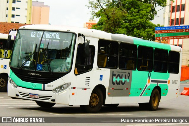 ABC Transportes Coletivos  Vale do Paraíba 1087 na cidade de Taubaté, São Paulo, Brasil, por Paulo Henrique Pereira Borges. Número da foto: #11650402.