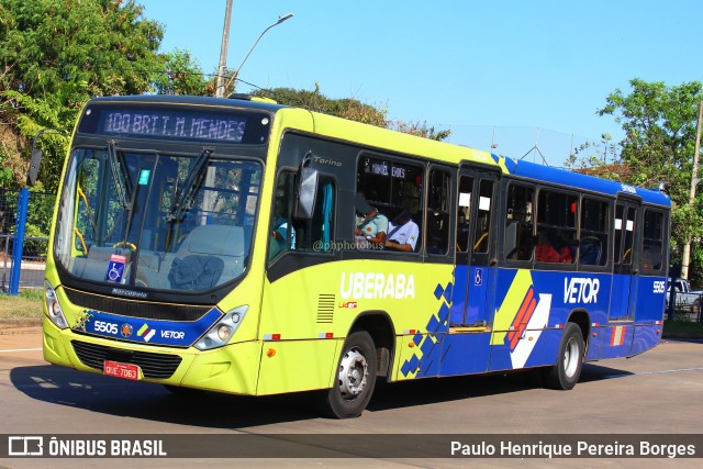 Empresa de Transportes Lider 5505 na cidade de Uberaba, Minas Gerais, Brasil, por Paulo Henrique Pereira Borges. ID da foto: 11650392.