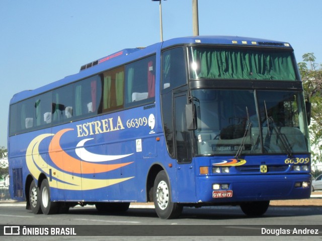 Viação Estrela 66309 na cidade de Goiânia, Goiás, Brasil, por Douglas Andrez. ID da foto: 11650901.