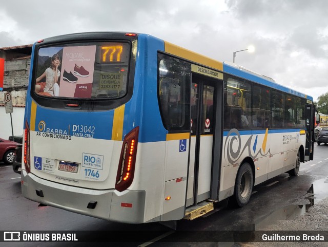 Transportes Barra D13042 na cidade de Rio de Janeiro, Rio de Janeiro, Brasil, por Guilherme Breda. ID da foto: 11650957.