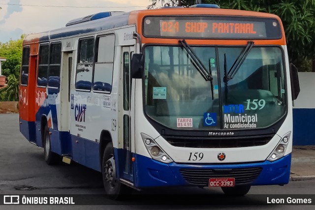 CMT - Consórcio Metropolitano Transportes 159 na cidade de Várzea Grande, Mato Grosso, Brasil, por Leon Gomes. ID da foto: 11650858.