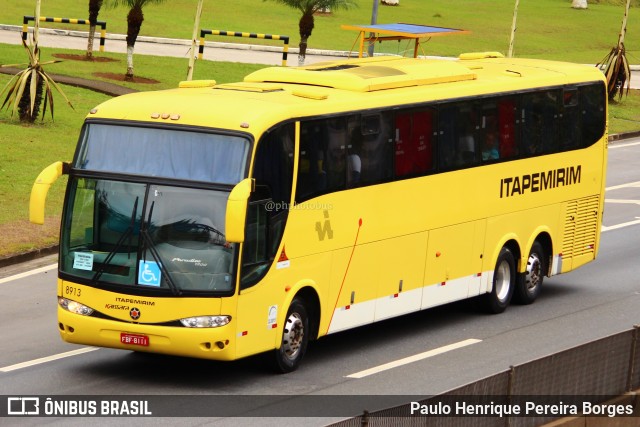 Viação Itapemirim 8913 na cidade de Piraí, Rio de Janeiro, Brasil, por Paulo Henrique Pereira Borges. ID da foto: 11650468.