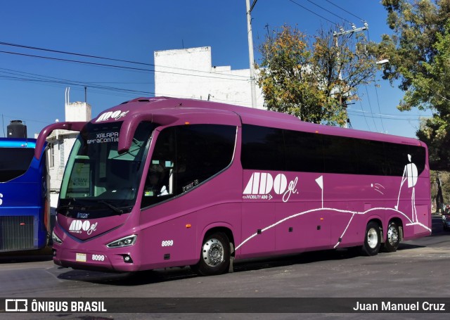 ADO - Autobuses de Oriente 8099 na cidade de Gustavo A. Madero, Ciudad de México, México, por Juan Manuel Cruz. ID da foto: 11650948.