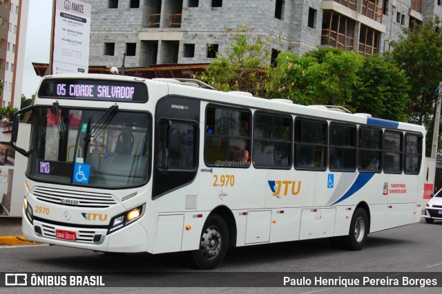 JTU - Jacareí Transporte Urbano 2.970 na cidade de Jacareí, São Paulo, Brasil, por Paulo Henrique Pereira Borges. Número da foto: #11650432.