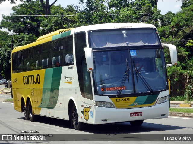 Empresa Gontijo de Transportes 12745 na cidade de Belo Horizonte, Minas Gerais, Brasil, por Lucas Vieira. Número da foto: #11650565.