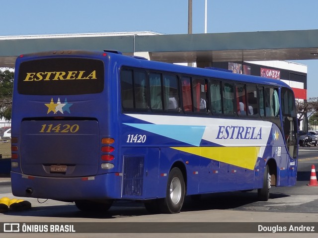 Viação Estrela 11420 na cidade de Goiânia, Goiás, Brasil, por Douglas Andrez. ID da foto: 11650888.