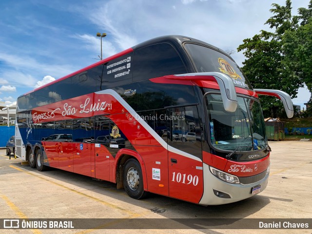 Expresso São Luiz 10190 na cidade de Goiânia, Goiás, Brasil, por Daniel Chaves. Número da foto: #11654062.