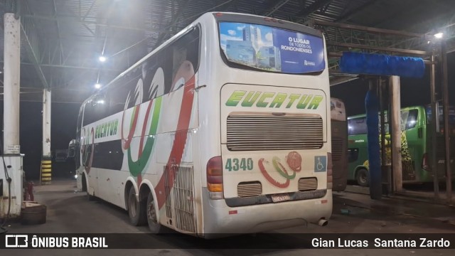 Eucatur - Empresa União Cascavel de Transportes e Turismo 4340 na cidade de Porto Velho, Rondônia, Brasil, por Gian Lucas  Santana Zardo. ID da foto: 11653081.