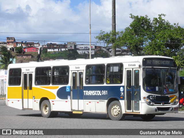 Transcol - Transportes Coletivos Ltda. 061 na cidade de Recife, Pernambuco, Brasil, por Gustavo Felipe Melo. ID da foto: 11652686.