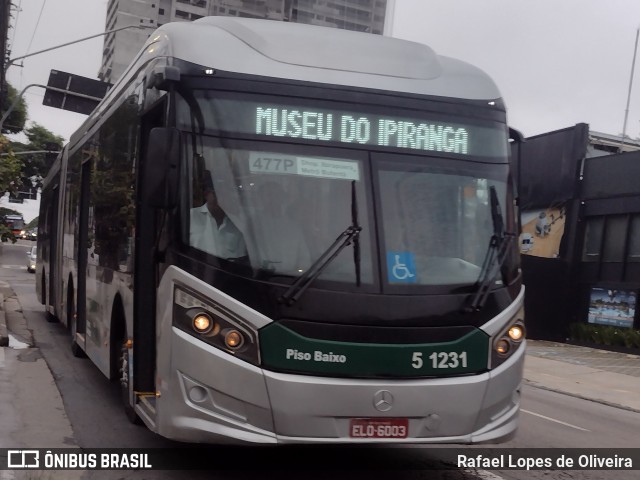 Via Sudeste Transportes S.A. 5 1231 na cidade de São Paulo, São Paulo, Brasil, por Rafael Lopes de Oliveira. Número da foto: #11655475.