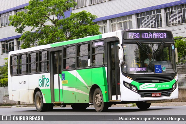 Viação Elite RJ 176.028 na cidade de Volta Redonda, Rio de Janeiro, Brasil, por Paulo Henrique Pereira Borges. Número da foto: #11653622.