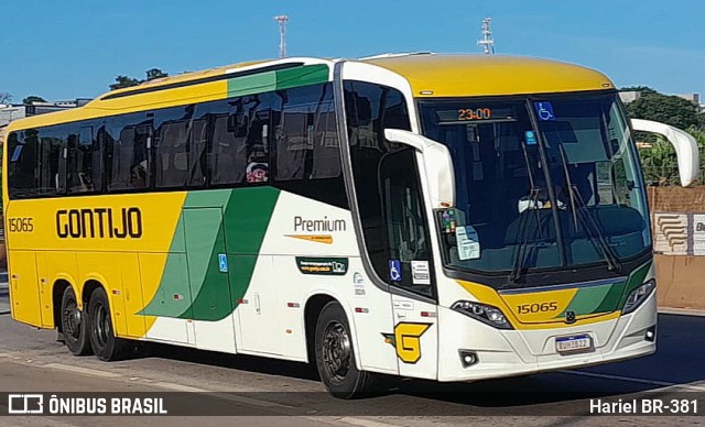 Empresa Gontijo de Transportes 15065 na cidade de Betim, Minas Gerais, Brasil, por Hariel BR-381. ID da foto: 11653526.