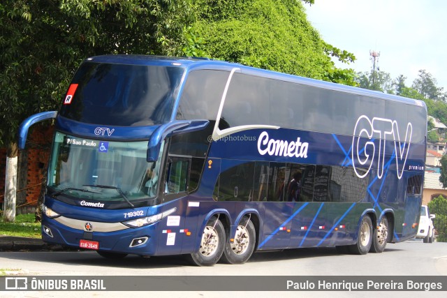 Viação Cometa 719302 na cidade de Resende, Rio de Janeiro, Brasil, por Paulo Henrique Pereira Borges. ID da foto: 11653681.