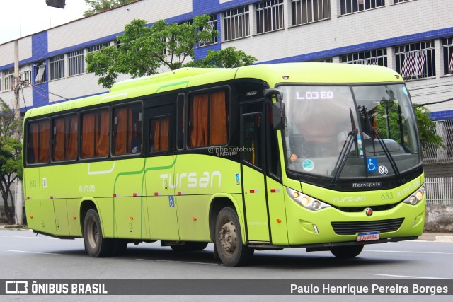 Tursan - Turismo Santo André 633 na cidade de Volta Redonda, Rio de Janeiro, Brasil, por Paulo Henrique Pereira Borges. Número da foto: #11653630.