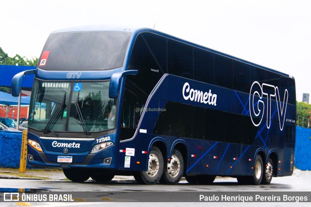 Viação Cometa 721302 na cidade de São Paulo, São Paulo, Brasil, por Paulo Henrique Pereira Borges. ID da foto: 11653689.