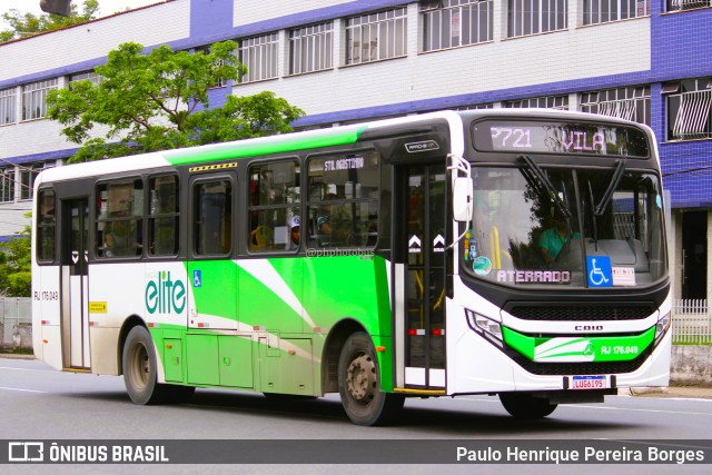 Viação Elite RJ 176.049 na cidade de Volta Redonda, Rio de Janeiro, Brasil, por Paulo Henrique Pereira Borges. Número da foto: #11653626.