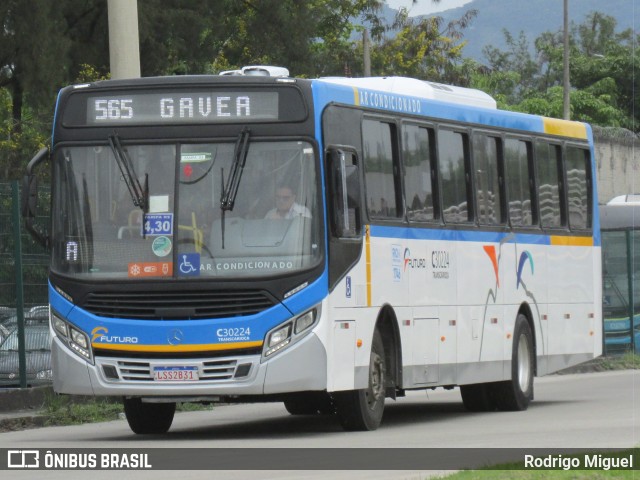 Transportes Futuro C30224 na cidade de Rio de Janeiro, Rio de Janeiro, Brasil, por Rodrigo Miguel. ID da foto: 11656259.