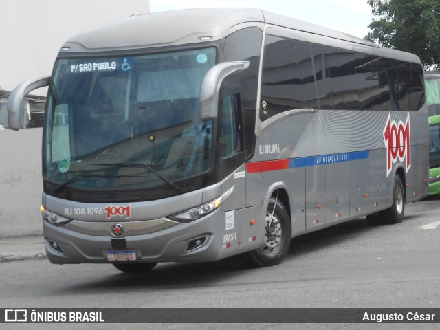 Auto Viação 1001 RJ 108.1096 na cidade de Rio de Janeiro, Rio de Janeiro, Brasil, por Augusto César. ID da foto: 11655944.