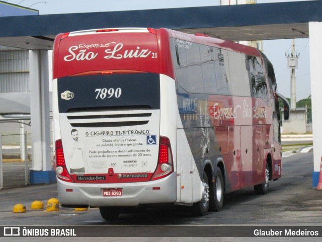 Expresso São Luiz 7890 na cidade de Goiânia, Goiás, Brasil, por Glauber Medeiros. Número da foto: #11656468.