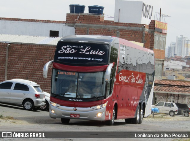 Expresso São Luiz 8040 na cidade de Caruaru, Pernambuco, Brasil, por Lenilson da Silva Pessoa. ID da foto: 11657420.