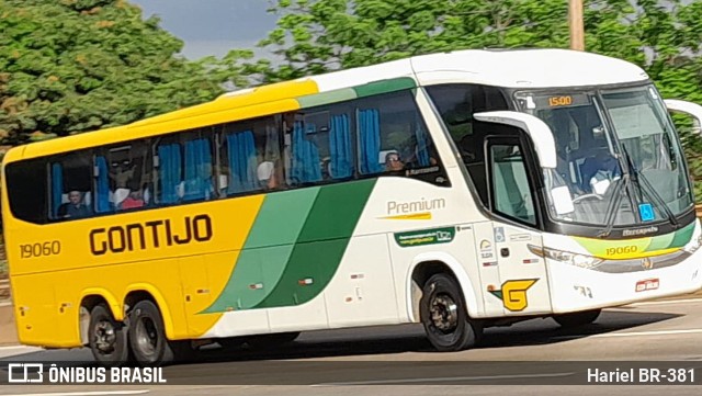 Empresa Gontijo de Transportes 19060 na cidade de Betim, Minas Gerais, Brasil, por Hariel BR-381. ID da foto: 11656571.