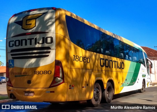 Empresa Gontijo de Transportes 18080 na cidade de Jaú, São Paulo, Brasil, por Murillo Alexandre Ramos. Número da foto: #11655880.